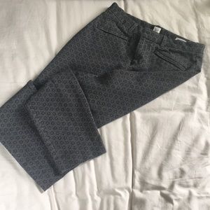 Gap black pattern ankle skinny pant